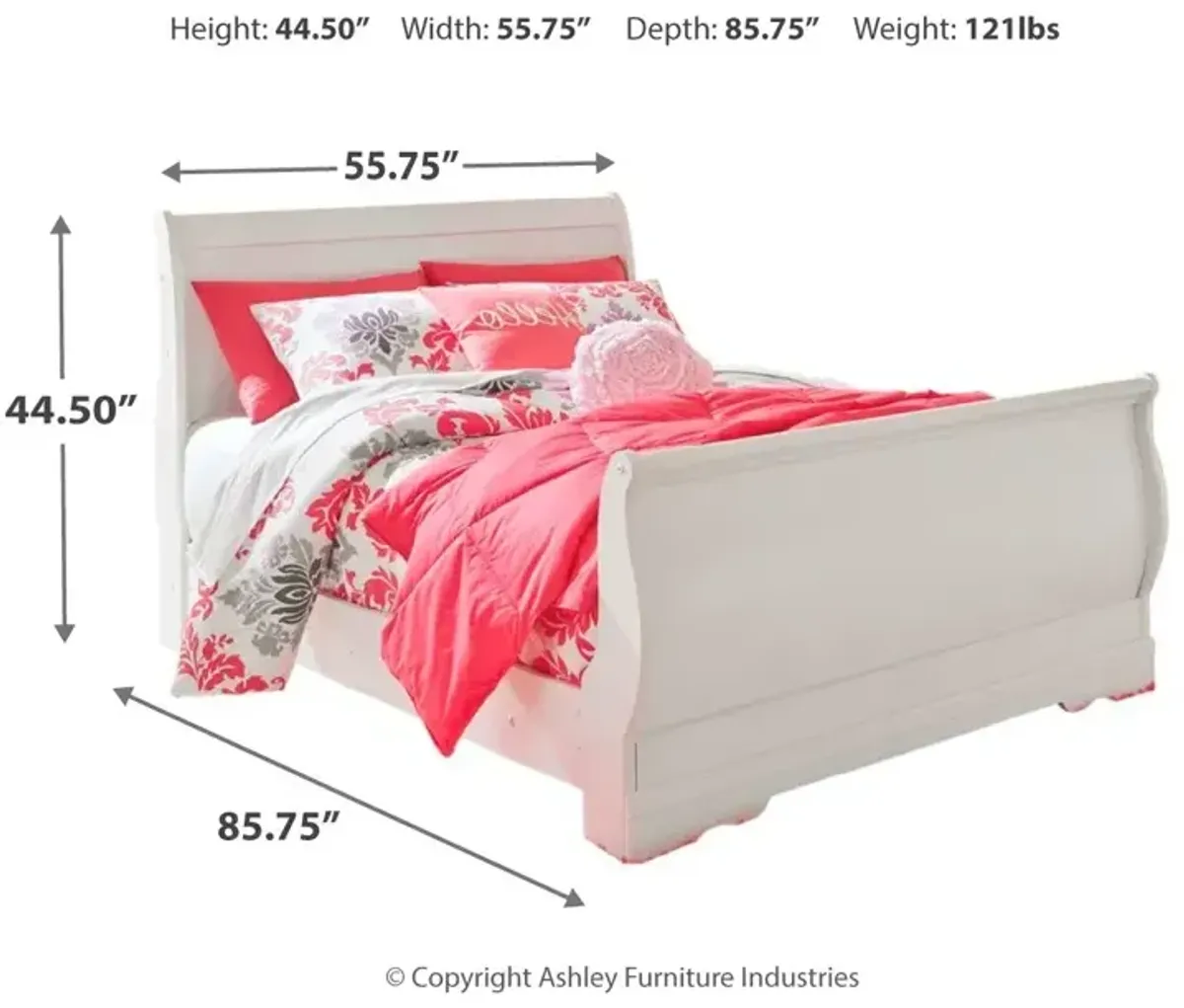 Anarasia Full Sleigh Bed