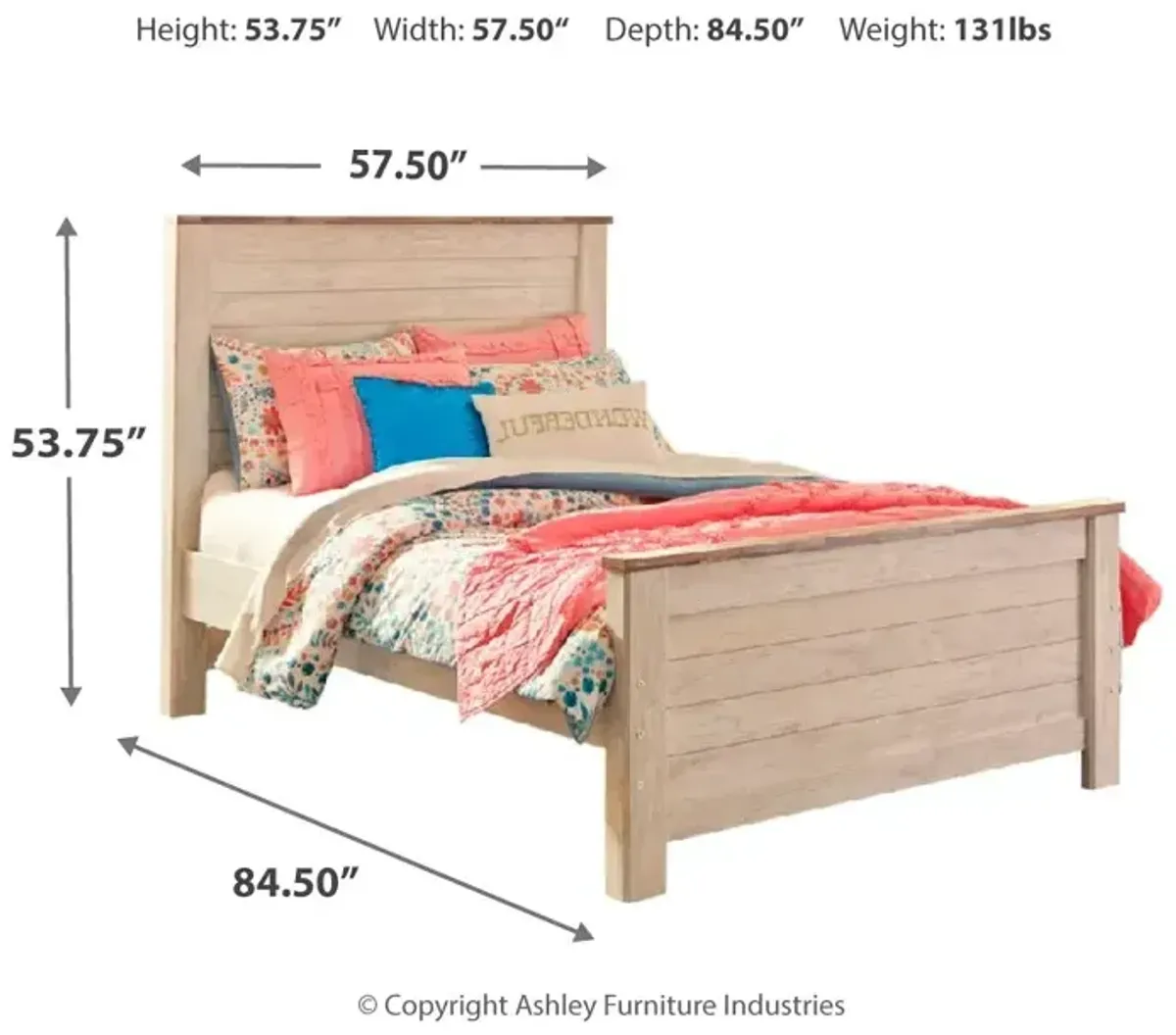 Willowton Full Panel Bed