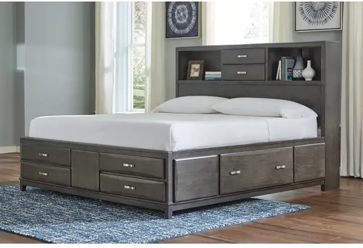 Caitbrook King Storage Bed with 8 Drawers