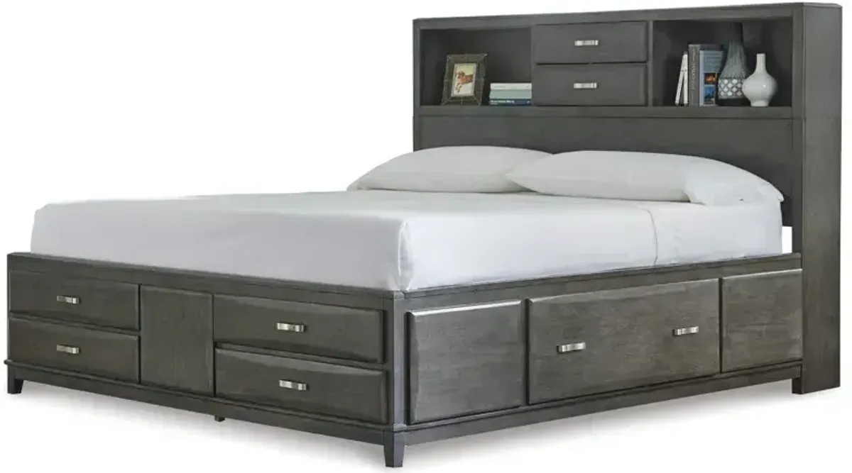 Caitbrook Queen Storage Bed, Dresser, Mirror, Chest and Nightstand