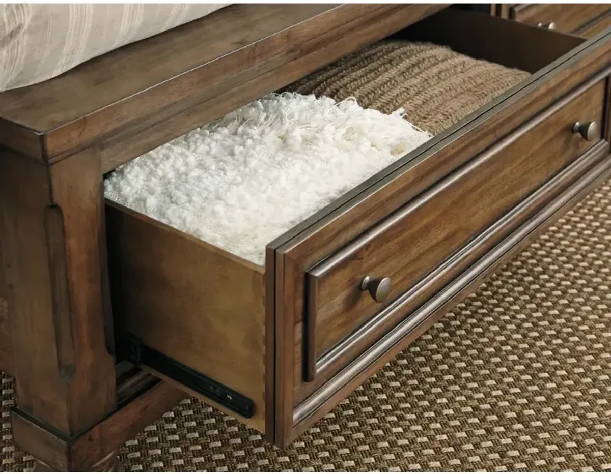 Flynnter Queen Sleigh Bed with 2 Storage Drawers