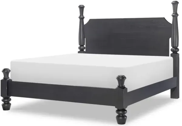 Vintage Market Chimney Post Queen Bed - Kettle Black