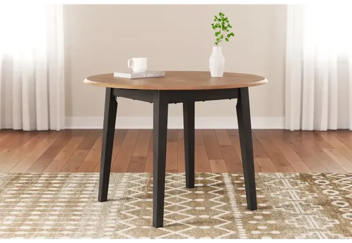 Gesthaven Dining Table and 2 Chairs - Natural/Brown