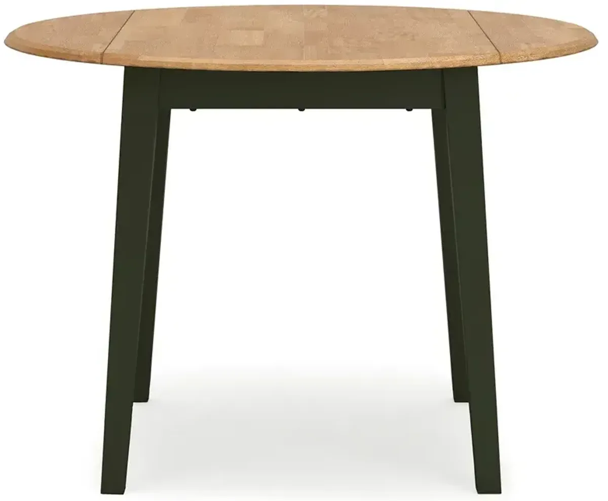 Gesthaven Dining Table and 2 Chairs - Natural/Green