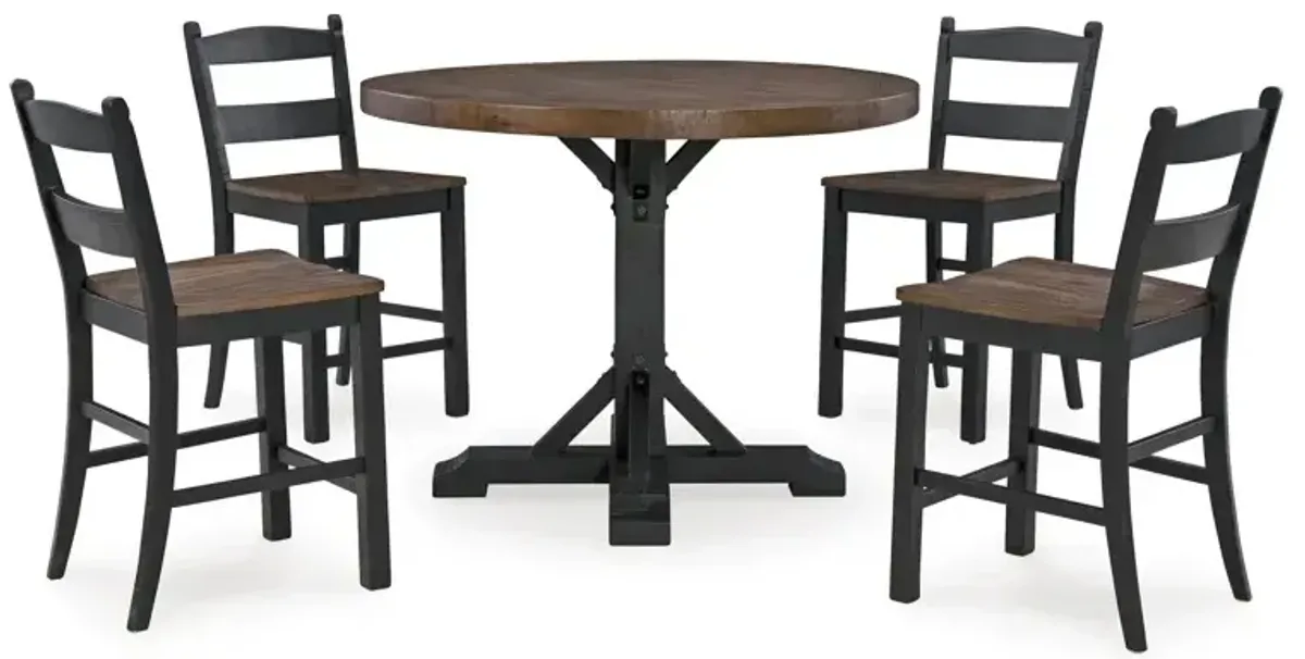 Valebeck 5 PC Counter Height Dining Set