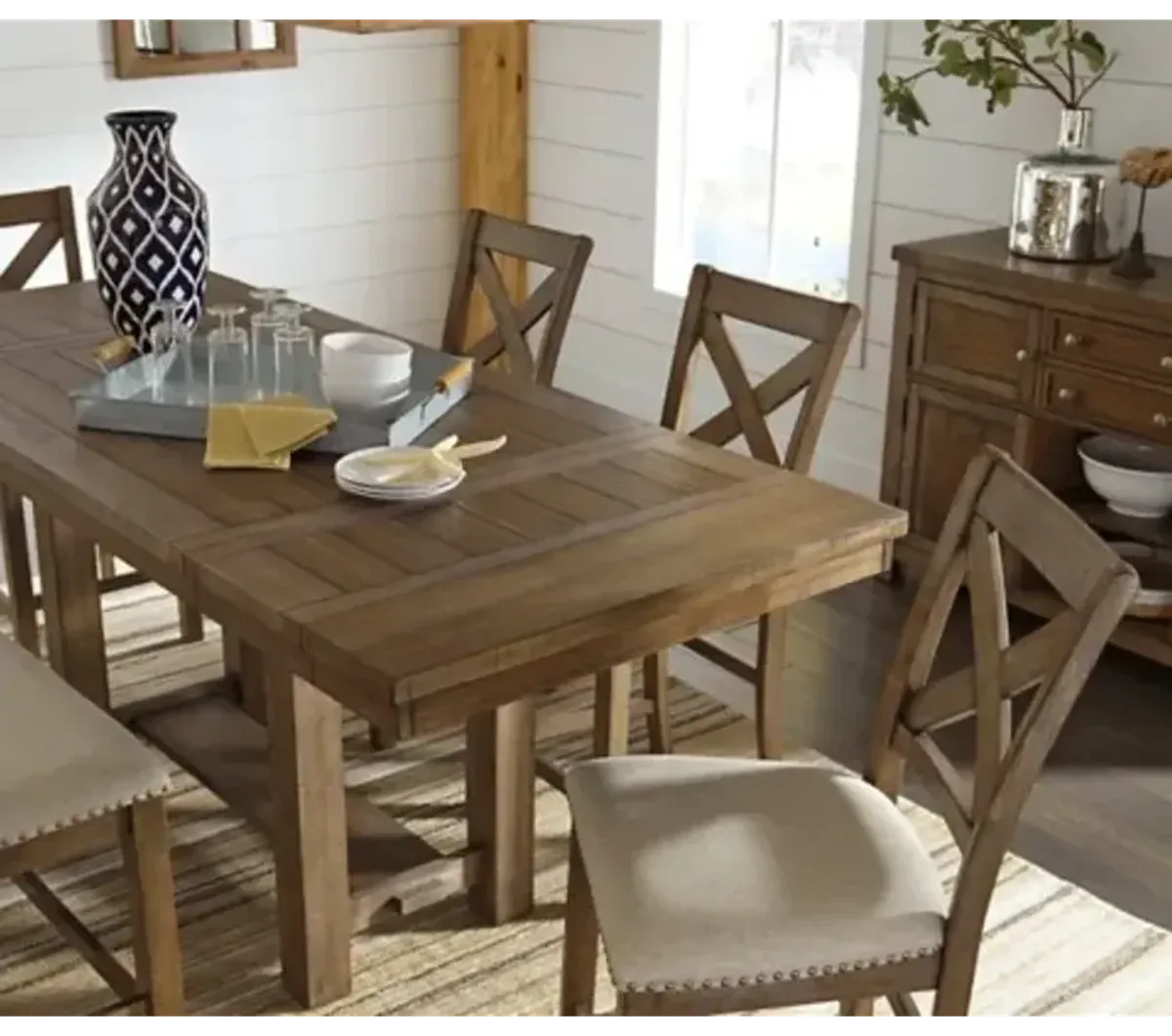 Moriville 7 PC Dining Set