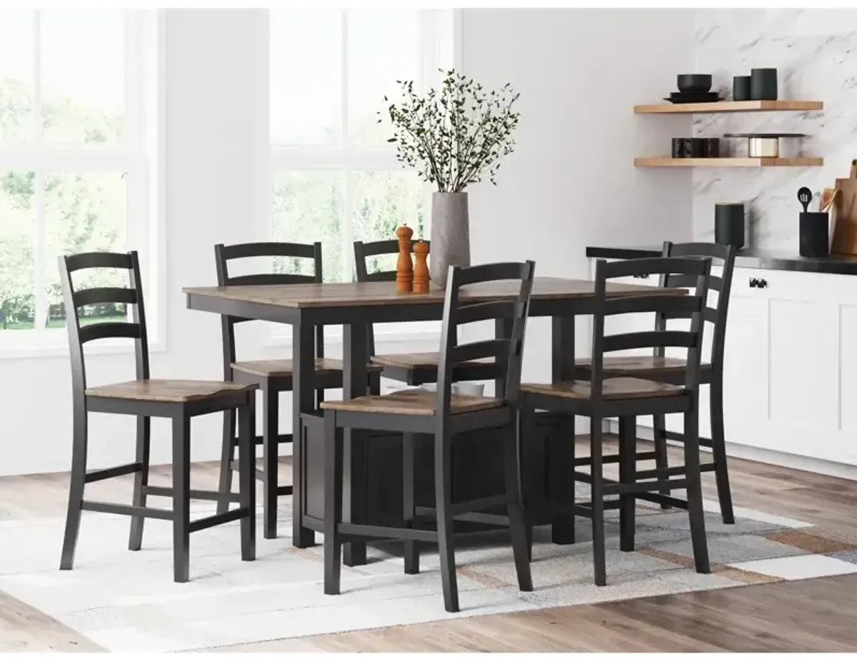 Wildenauer Counter Height Dining Table and 6 Barstools