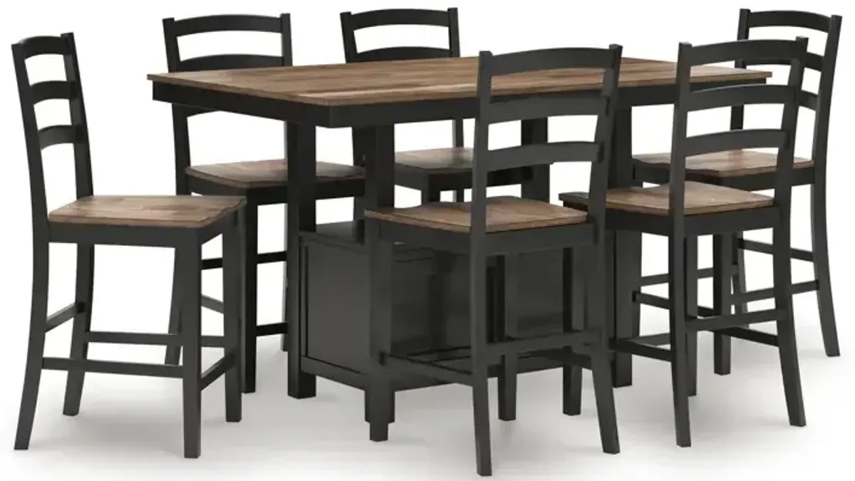 Wildenauer Counter Height Dining Table and 6 Barstools
