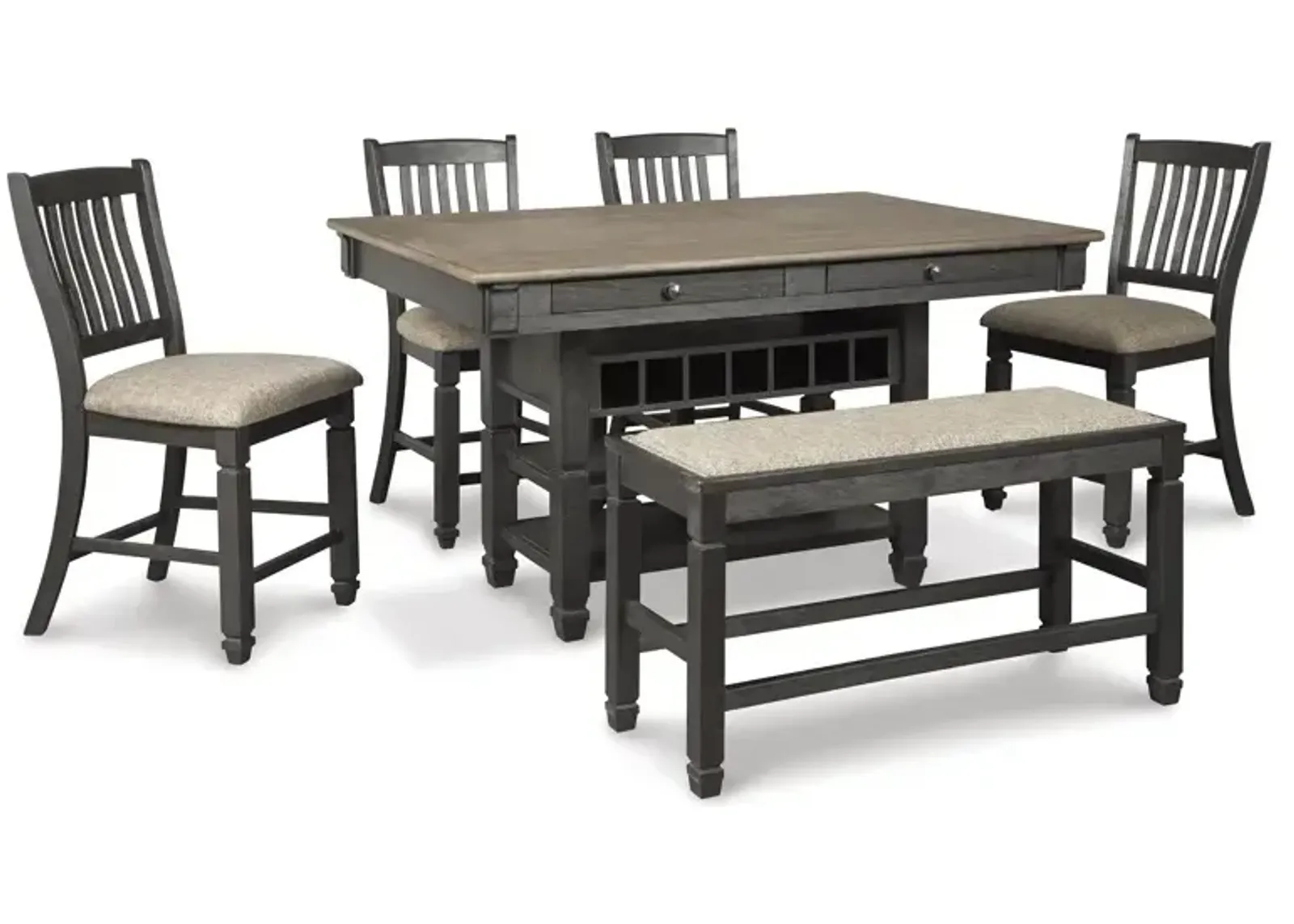 Tyler Creek 6 PC Counter Height Dining Set