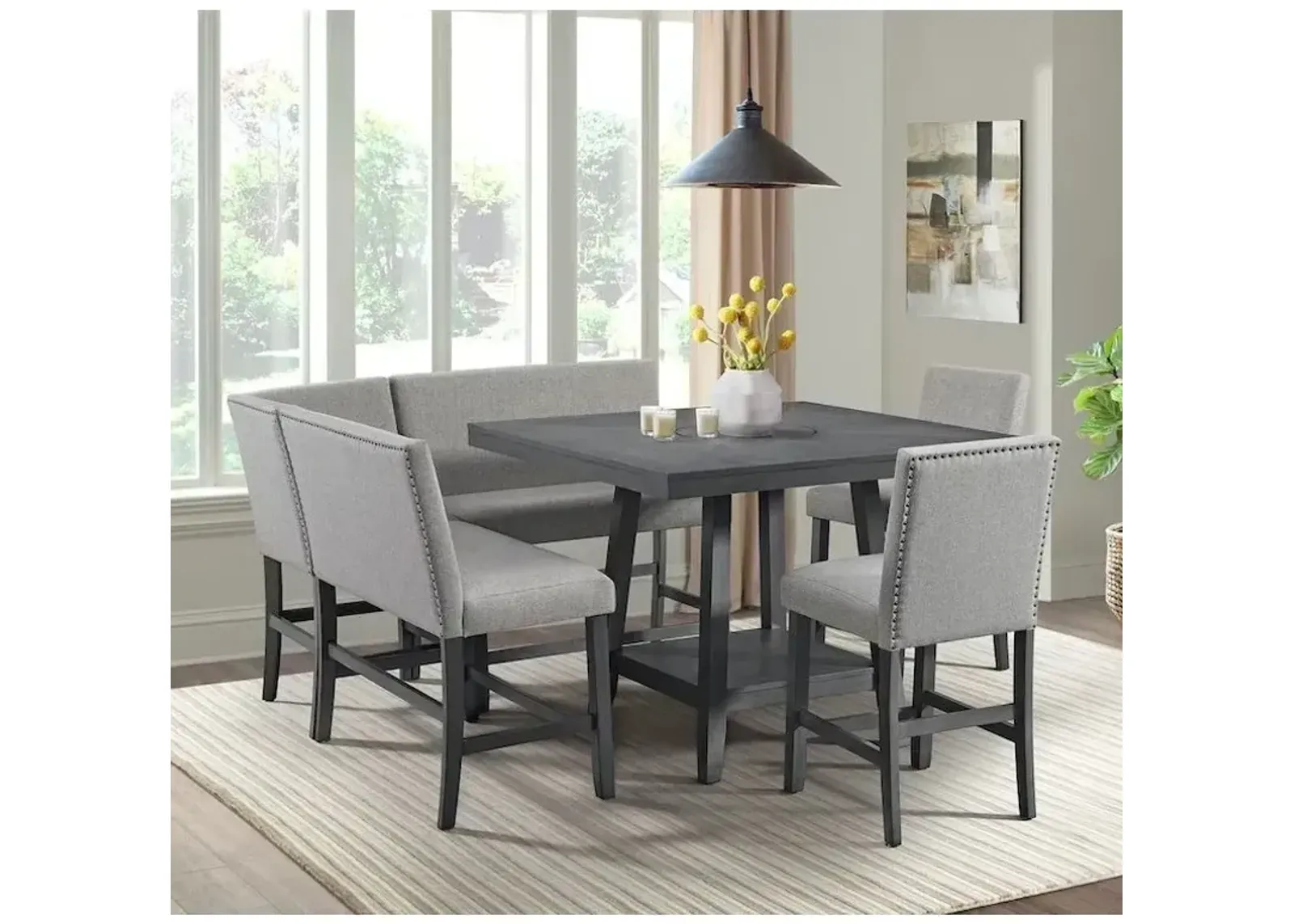 Seneca 6 PC Dining Set - Grey