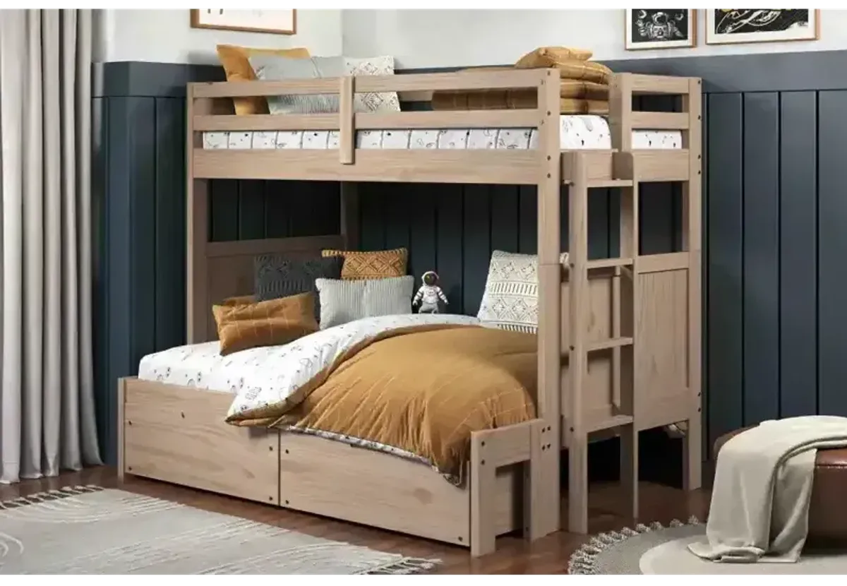 Dune Twin over Full Bunk Bed w/Ladder - Sandstone