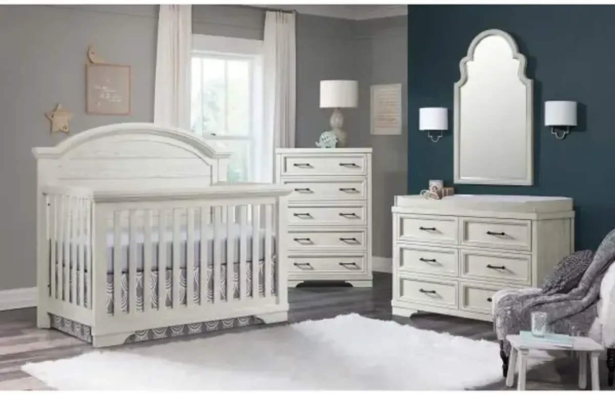 Foundry Arch Top 4-in1 Convertible Crib - White Dove