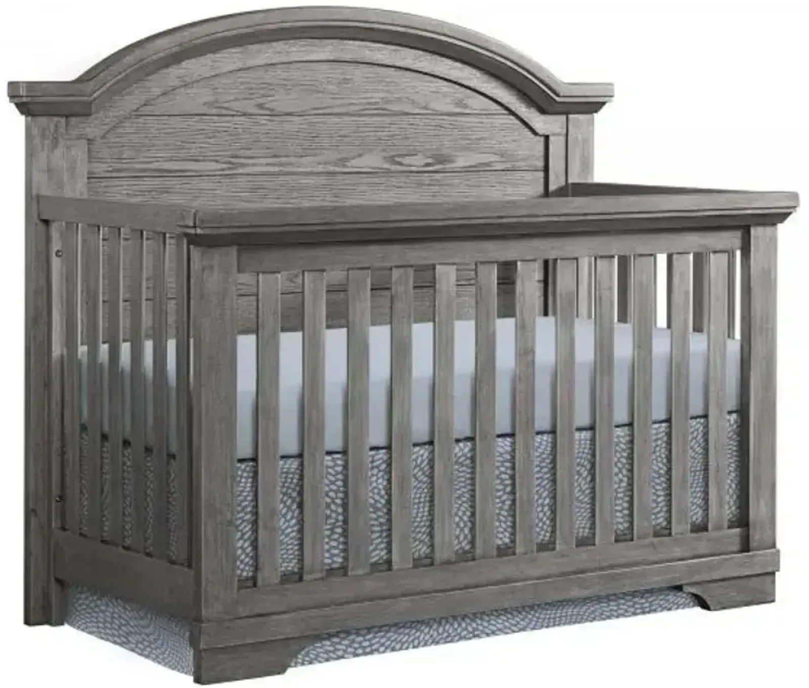 Foundry Arch Top 4-in1 Convertible Crib - Brushed Pewter