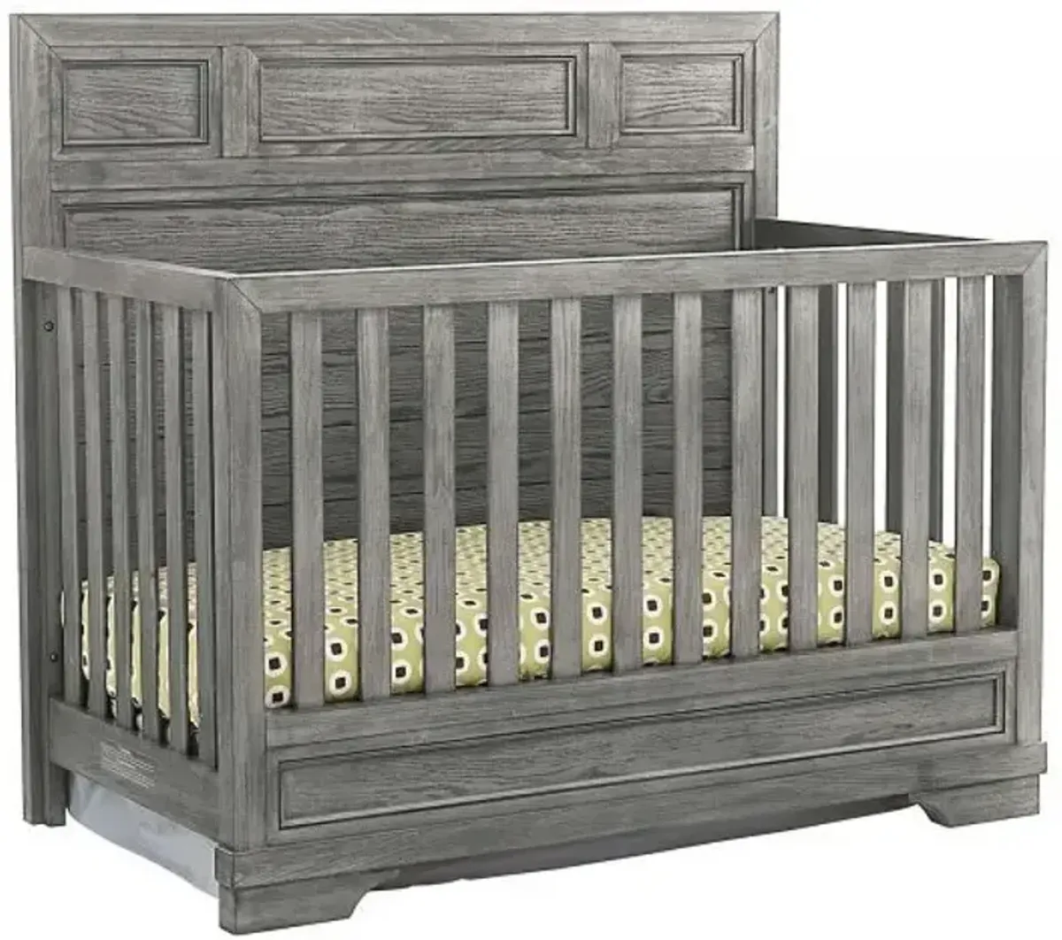 Foundry Flat Top 4-in-1 Convertible Crib - Brushed Pewter