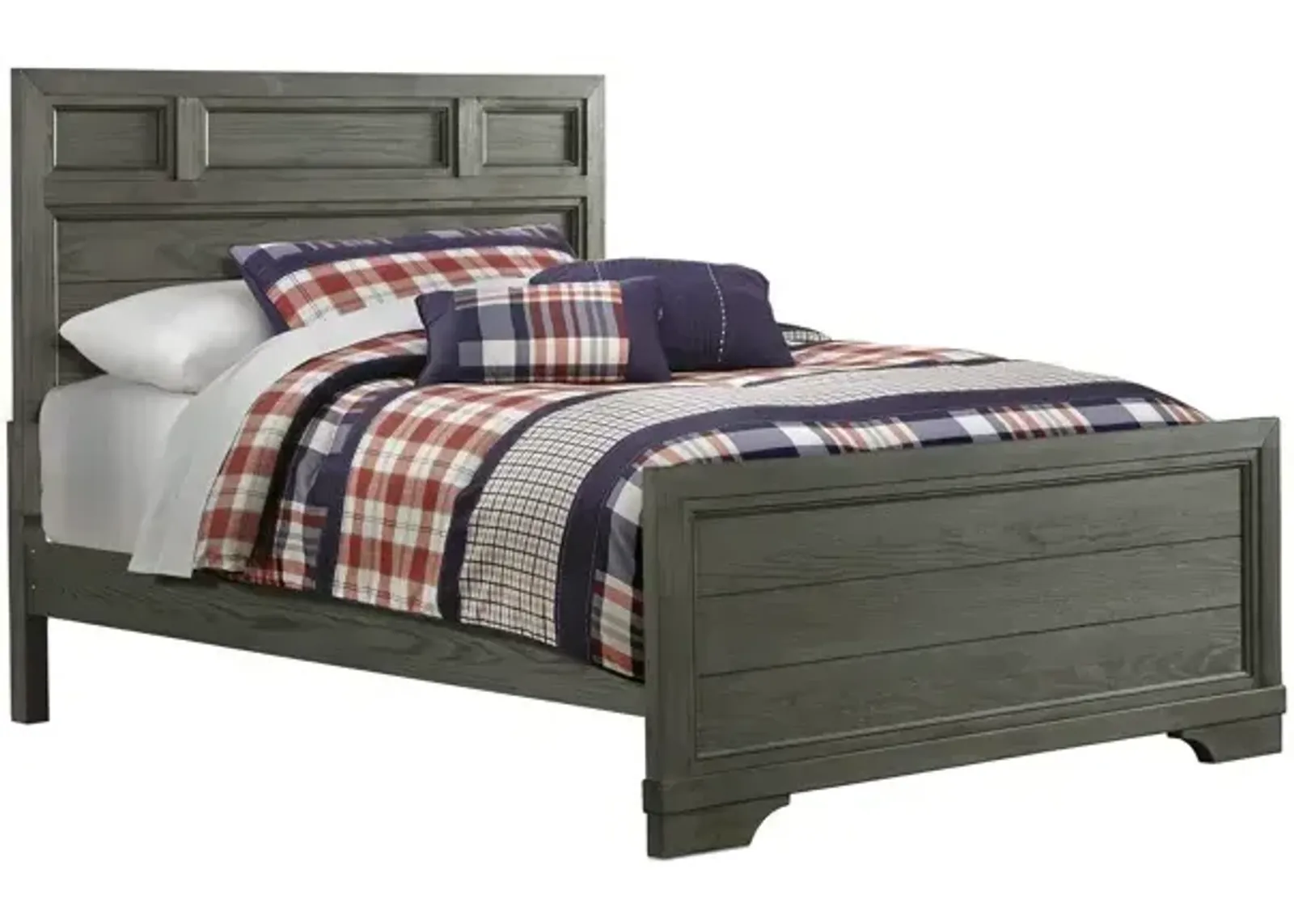 Foundry Full Bed - Brushed Pewter