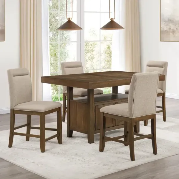 Garland 5 PC Counter Dining Set - Toffee