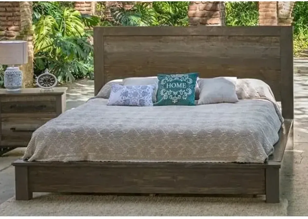 Loft Brown Queen Bed