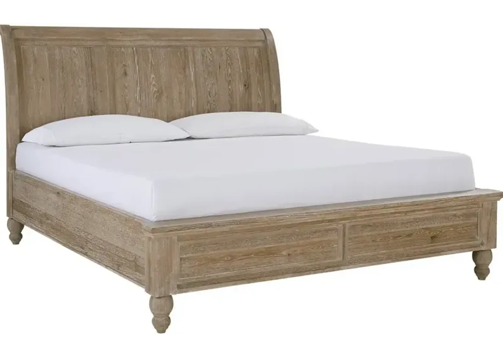 Cambridge King Sleigh Bed - Modern Khaki