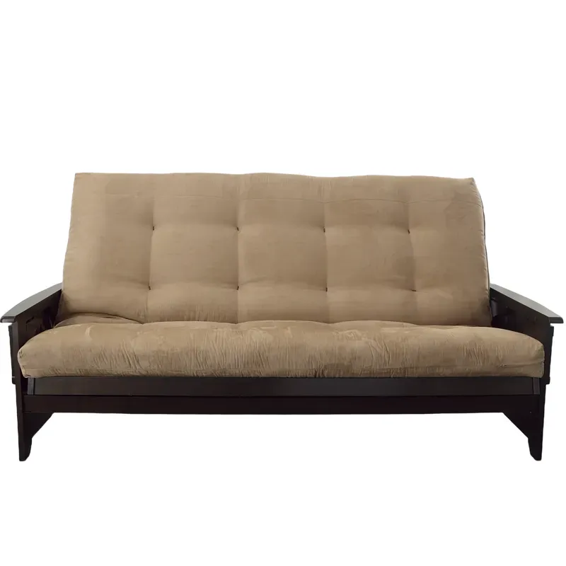 Phoenix Espresso Full Futon w/Cushion - Peats Suede