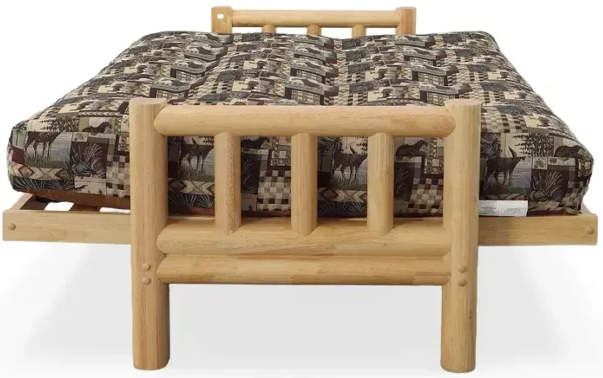 Natural Lodge Full Futon w/Cushion - Peters Cabin