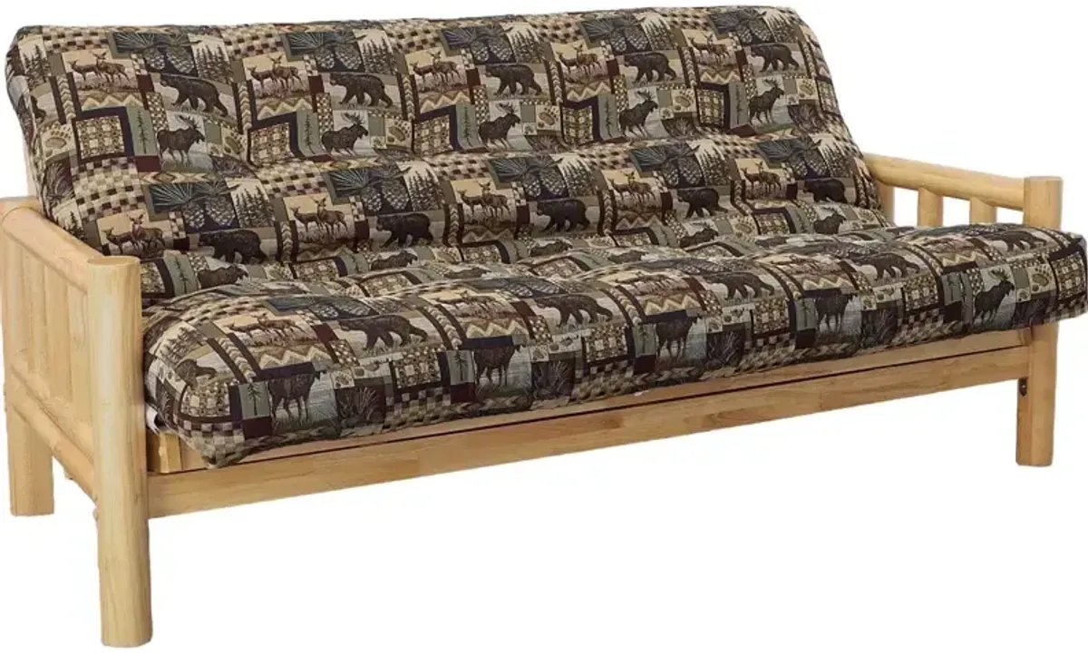 Natural Lodge Full Futon w/Cushion - Peters Cabin