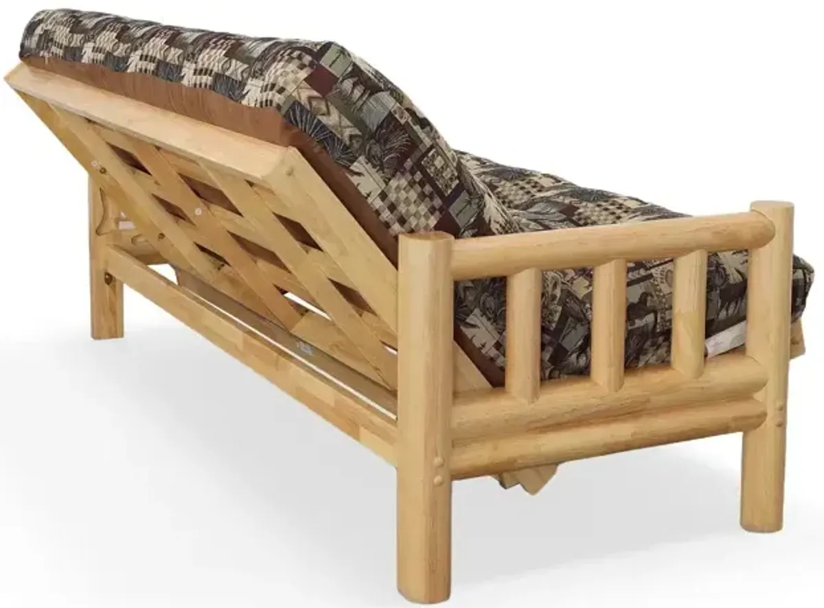 Natural Lodge Full Futon w/Cushion - Peters Cabin