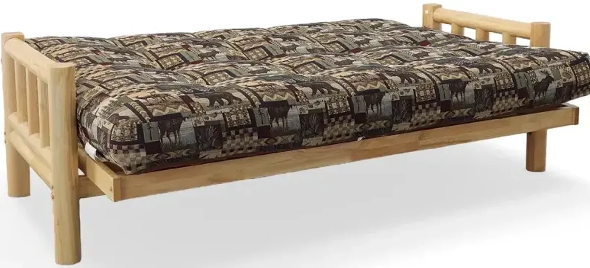 Natural Lodge Full Futon w/Cushion - Peters Cabin