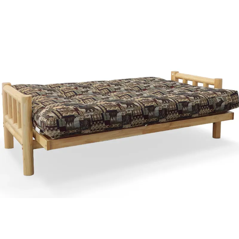 Natural Lodge Full Futon w/Cushion - Peters Cabin