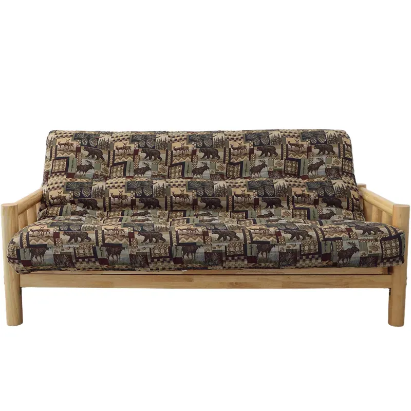 Natural Lodge Full Futon w/Cushion - Peters Cabin