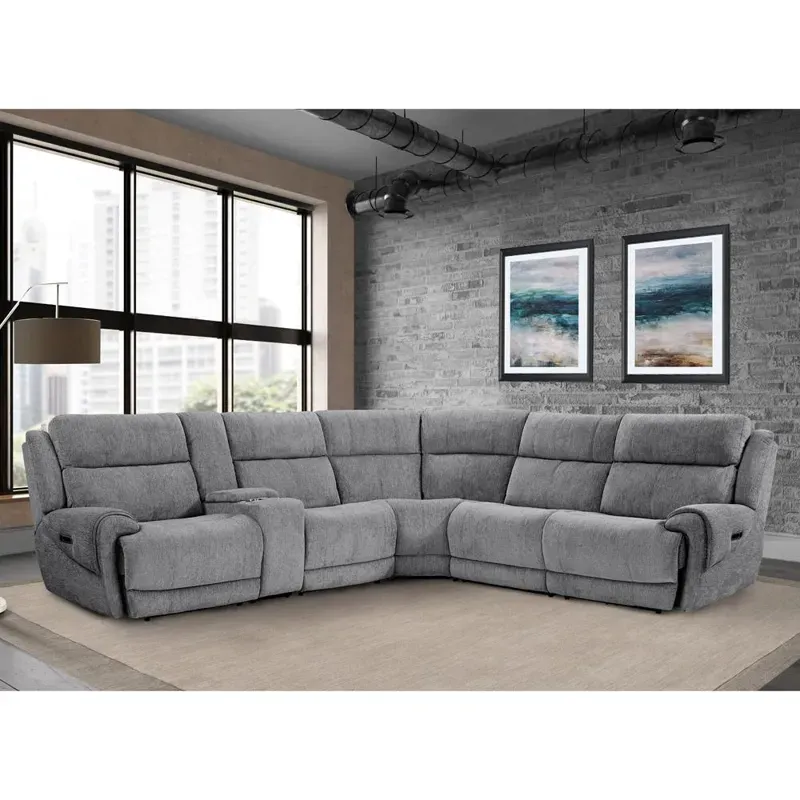 Spencer 6pc Sectional - Tide Graphite