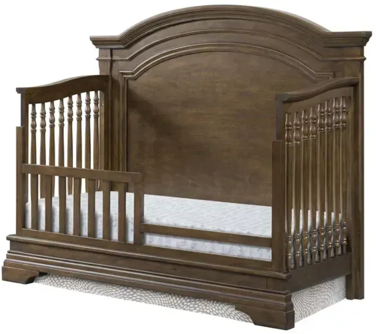 Olivia Arch Top 4-in-1 Convertible Crib - Rosewood