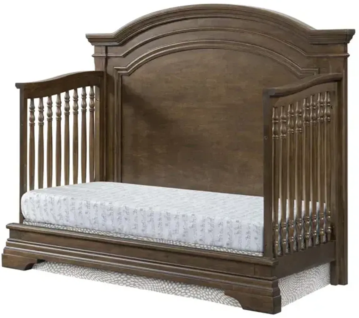 Olivia Arch Top 4-in-1 Convertible Crib - Rosewood