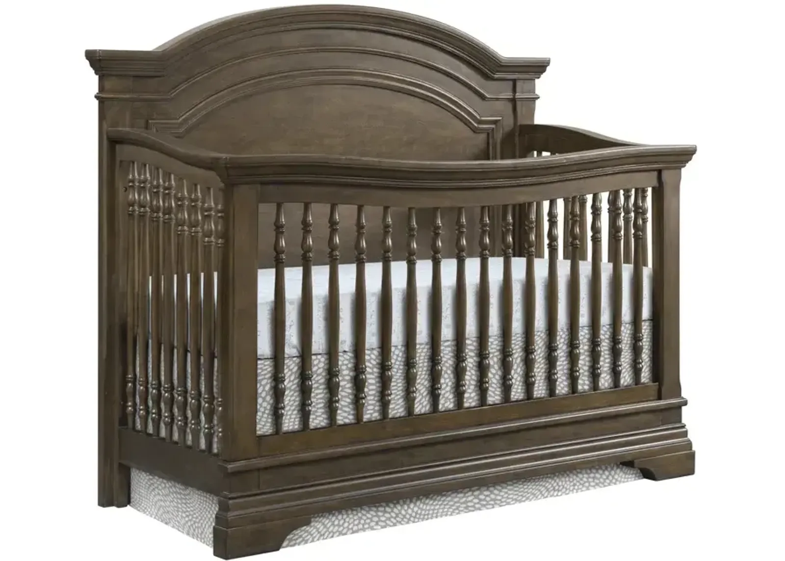 Olivia Arch Top 4-in-1 Convertible Crib - Rosewood