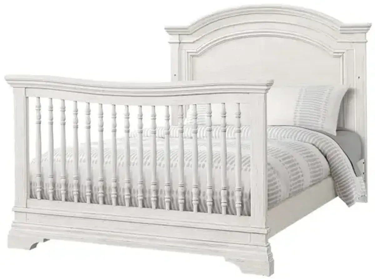 Olivia Arch Top 4-in-1 Convertible Crib - Brushed White