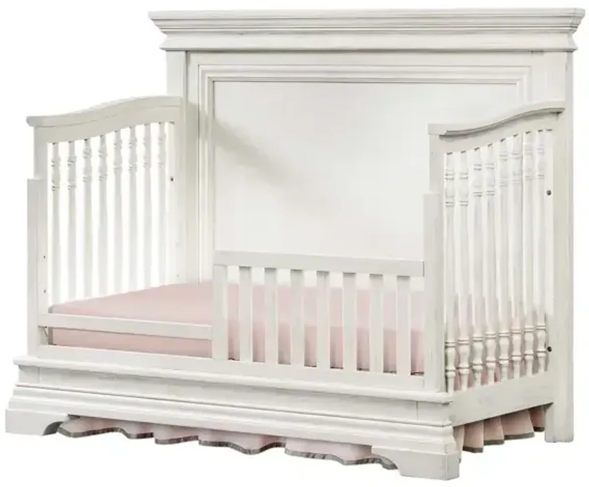 Olivia Flat Top 4-in-1 Convertible Crib - Brushed White