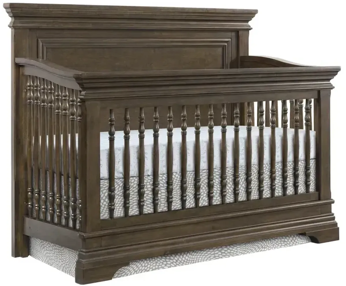 Olivia Flat Top 4-in-1 Convertible Crib - Rosewood