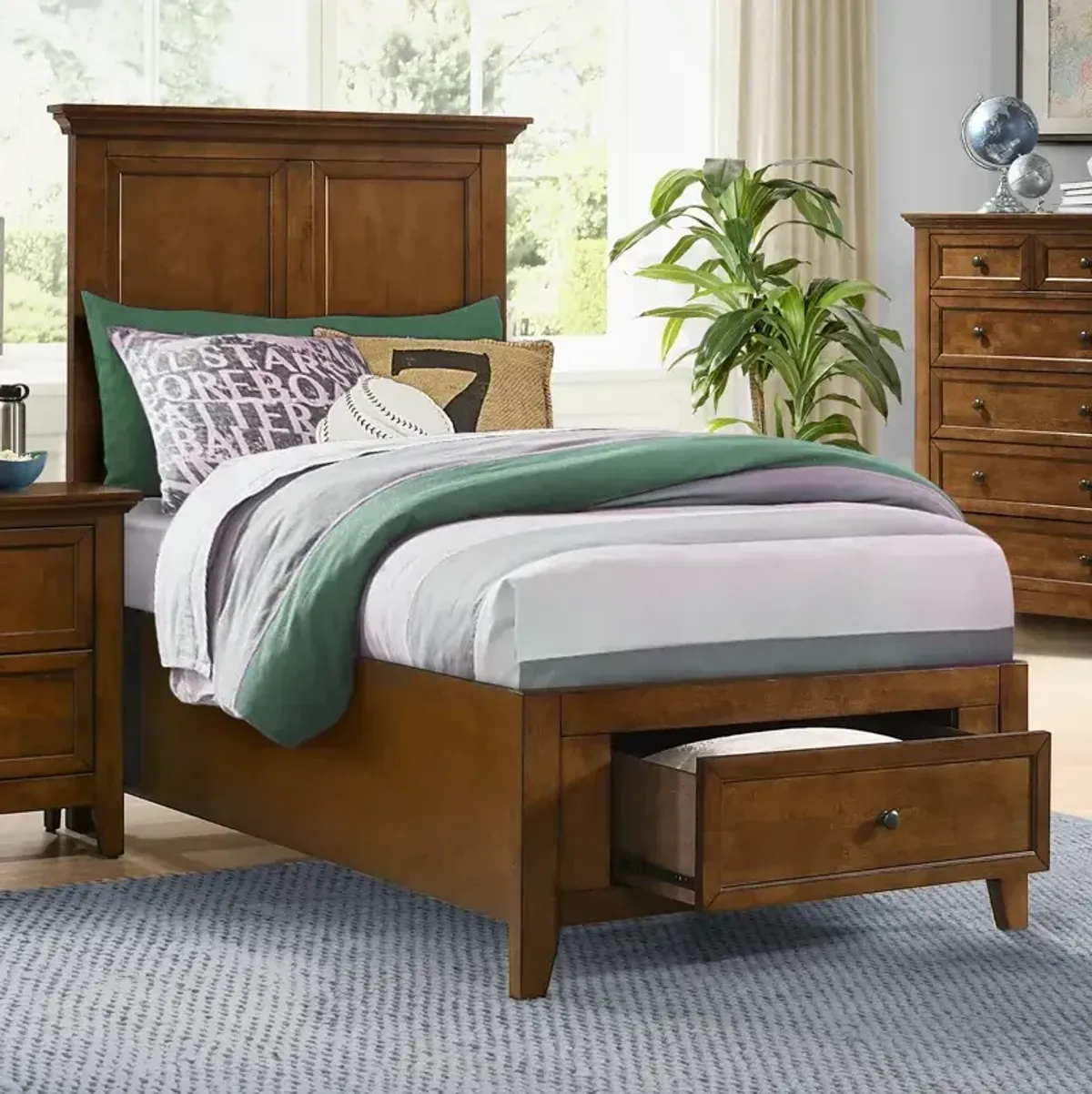 San Mateo Twin Storage Bed - Tuscan