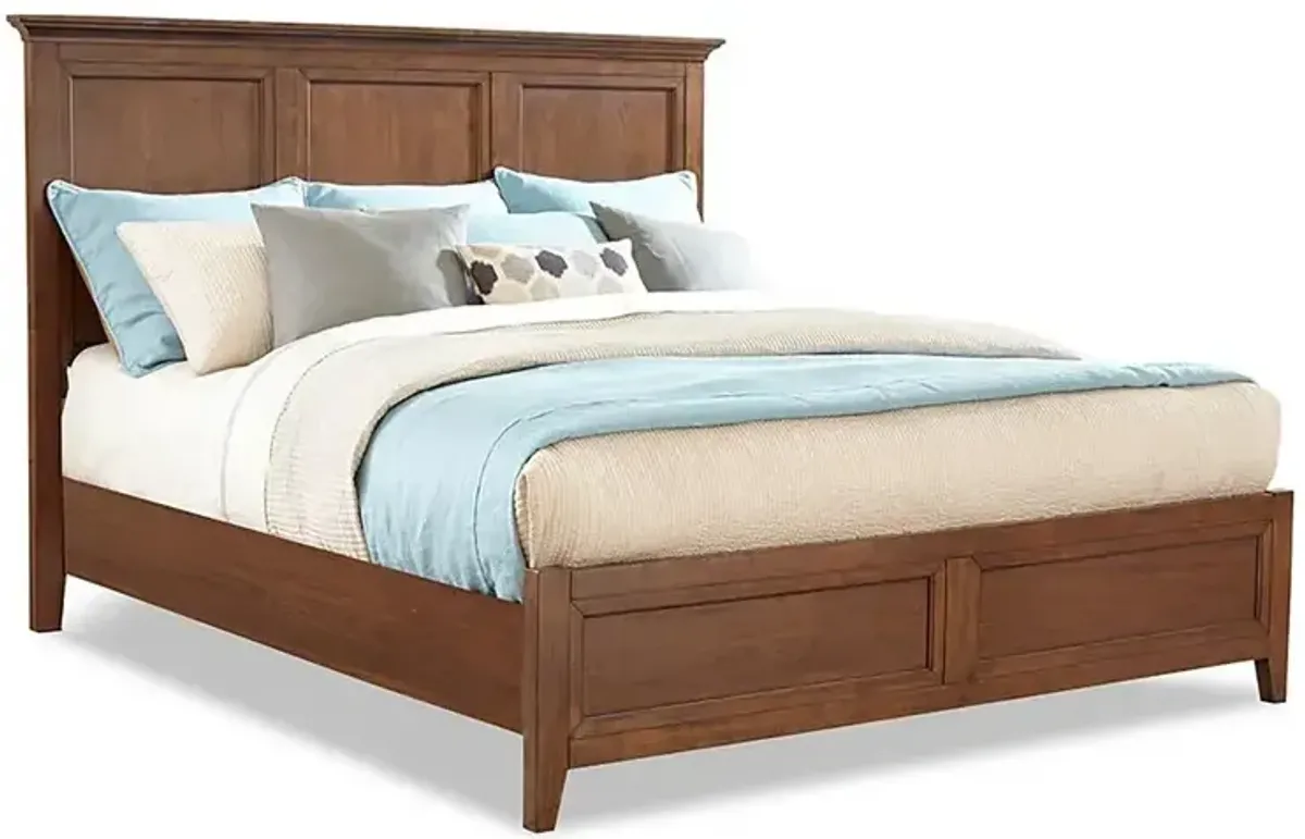 San Mateo King Panel Bed - Tuscan