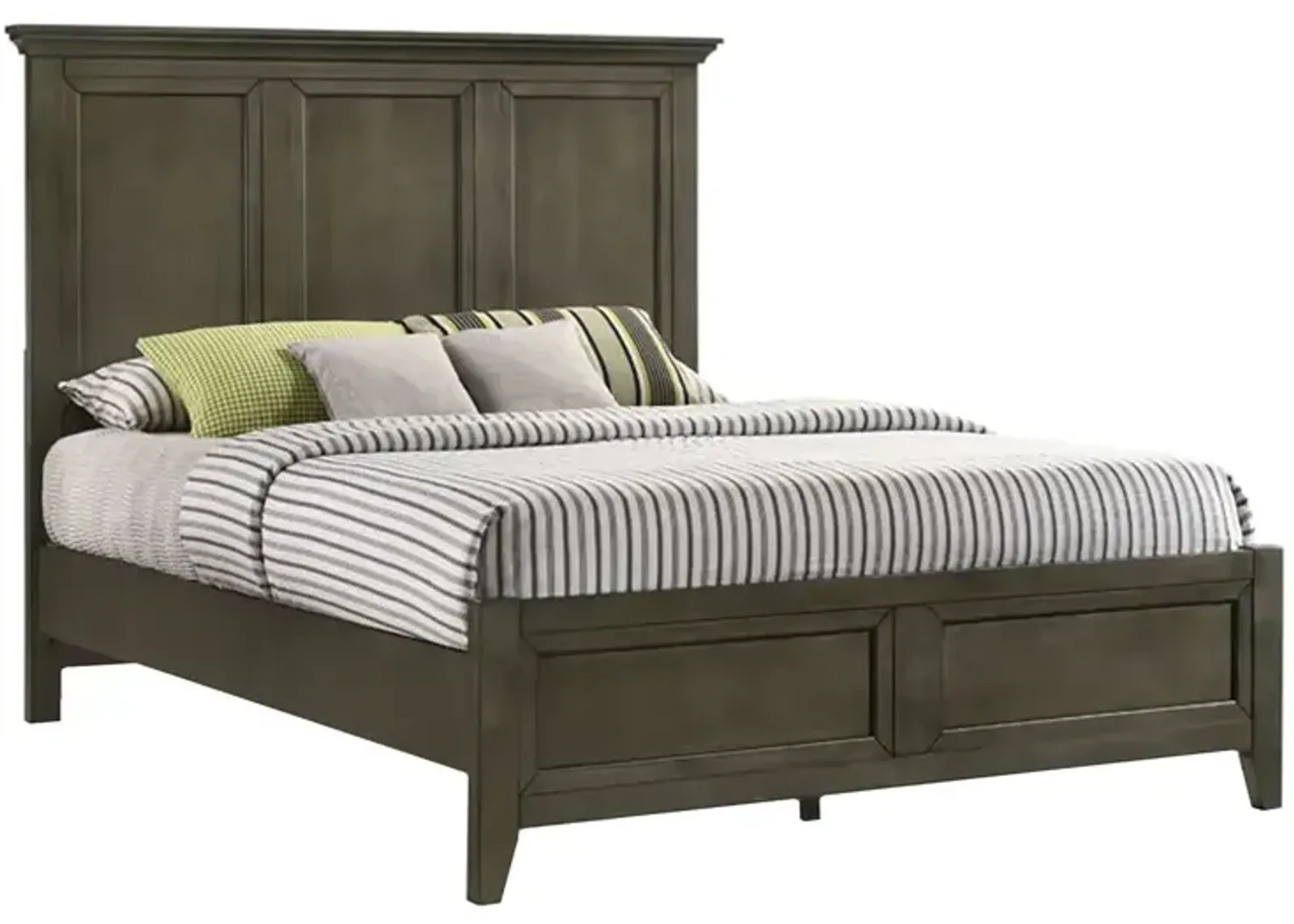 San Mateo Queen Panel Bed - Gray