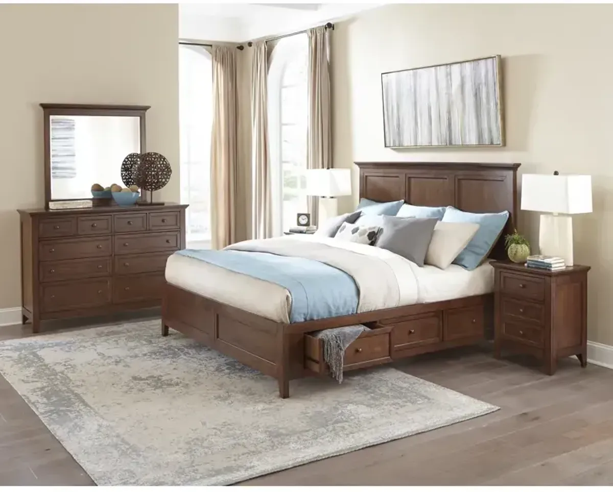 San Mateo Queen Storage Bed - Tuscan