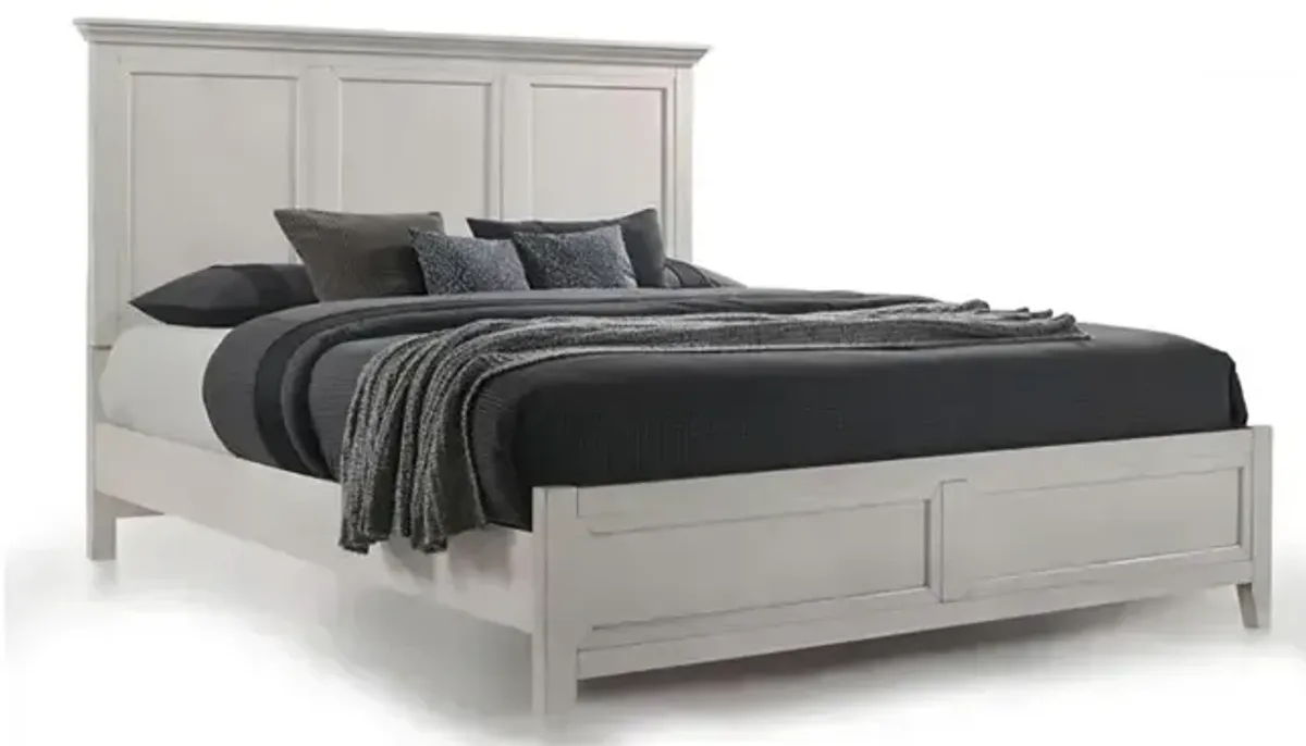 San Mateo Standard Queen Bed - Rustic White