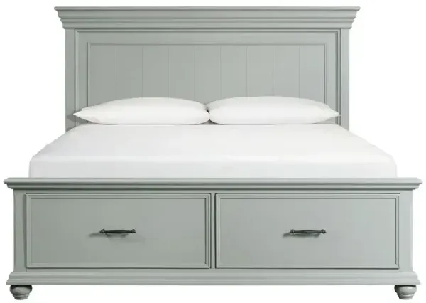 Slater Grey King Platform Storage Bed
