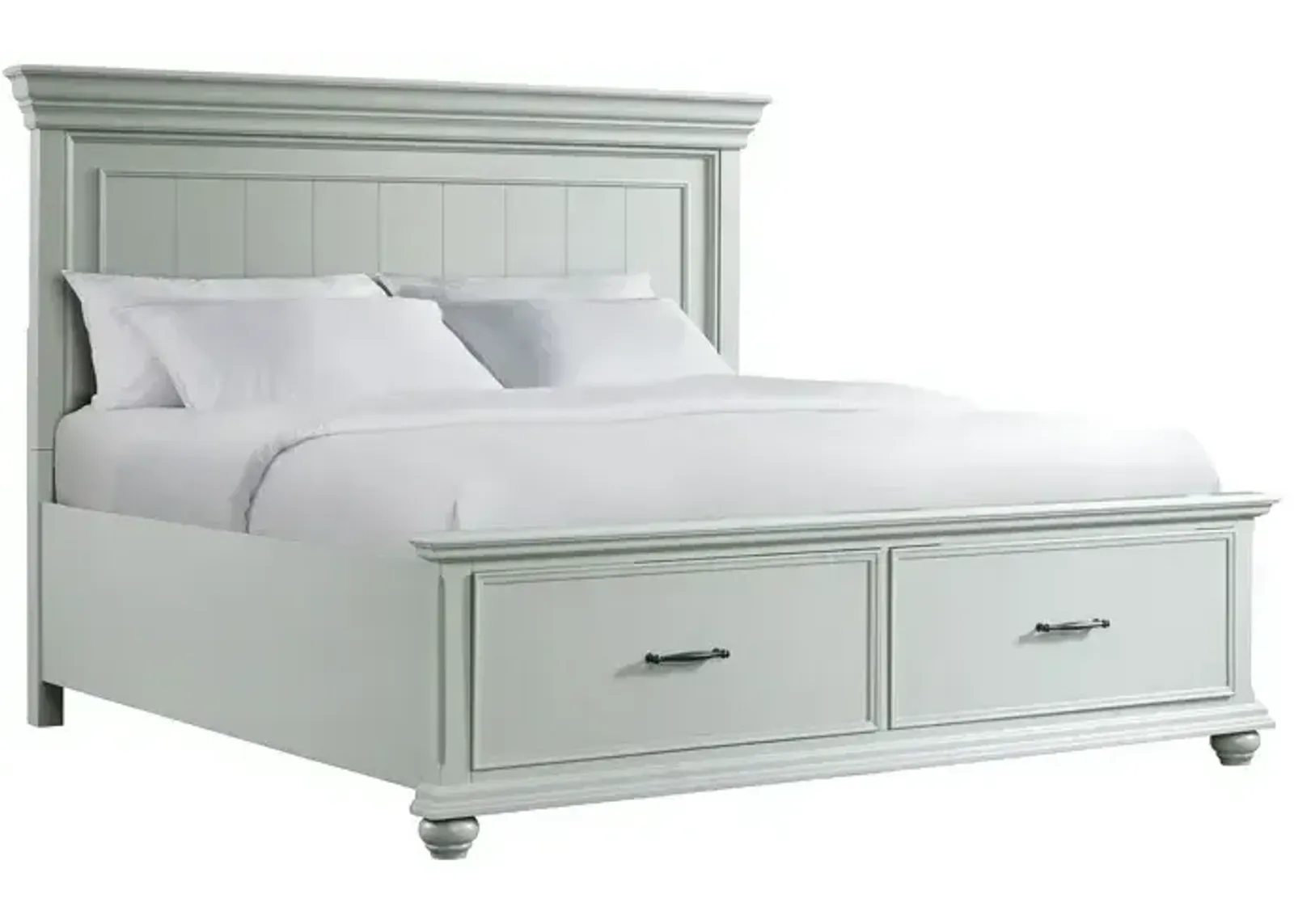 Slater Grey King Platform Storage Bed