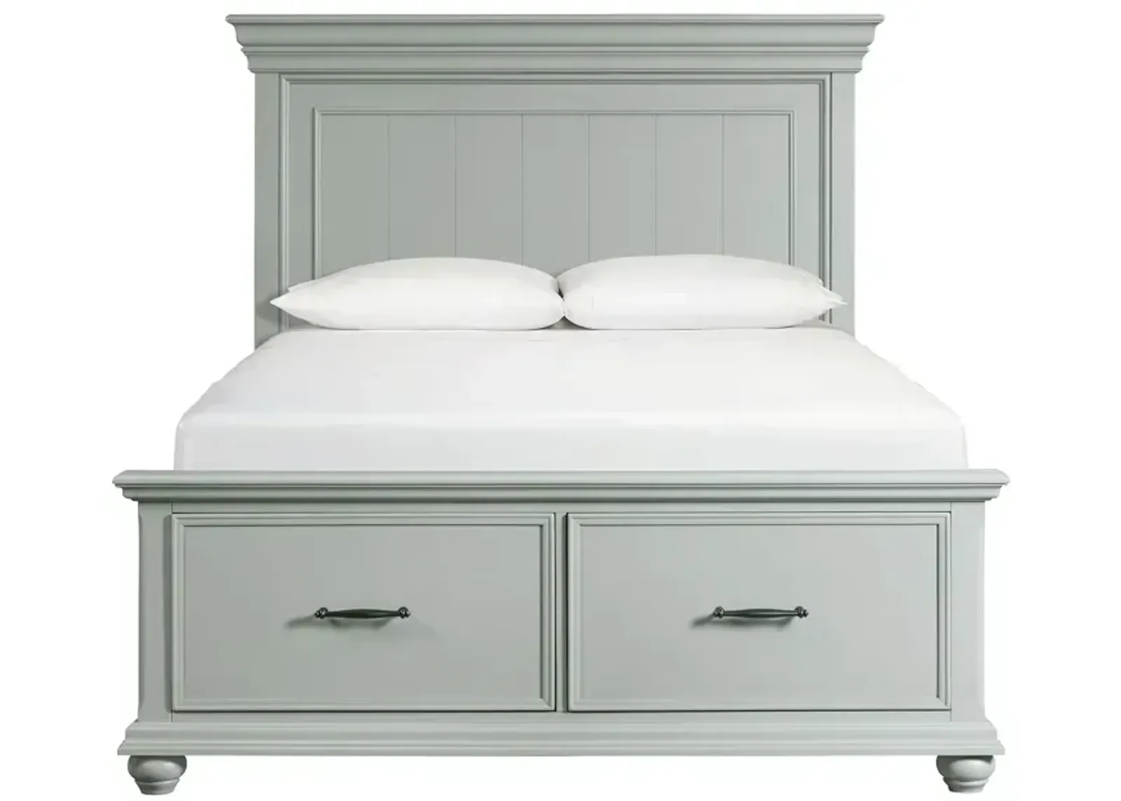 Slater Queen Platform Storage Bed - Grey