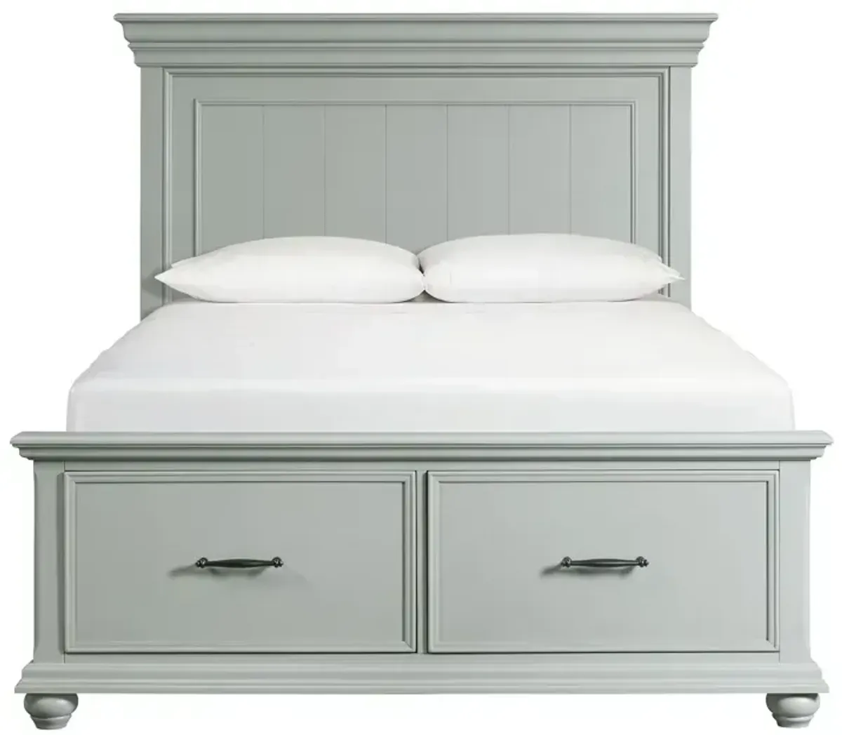 Slater Queen Platform Storage Bed - Grey