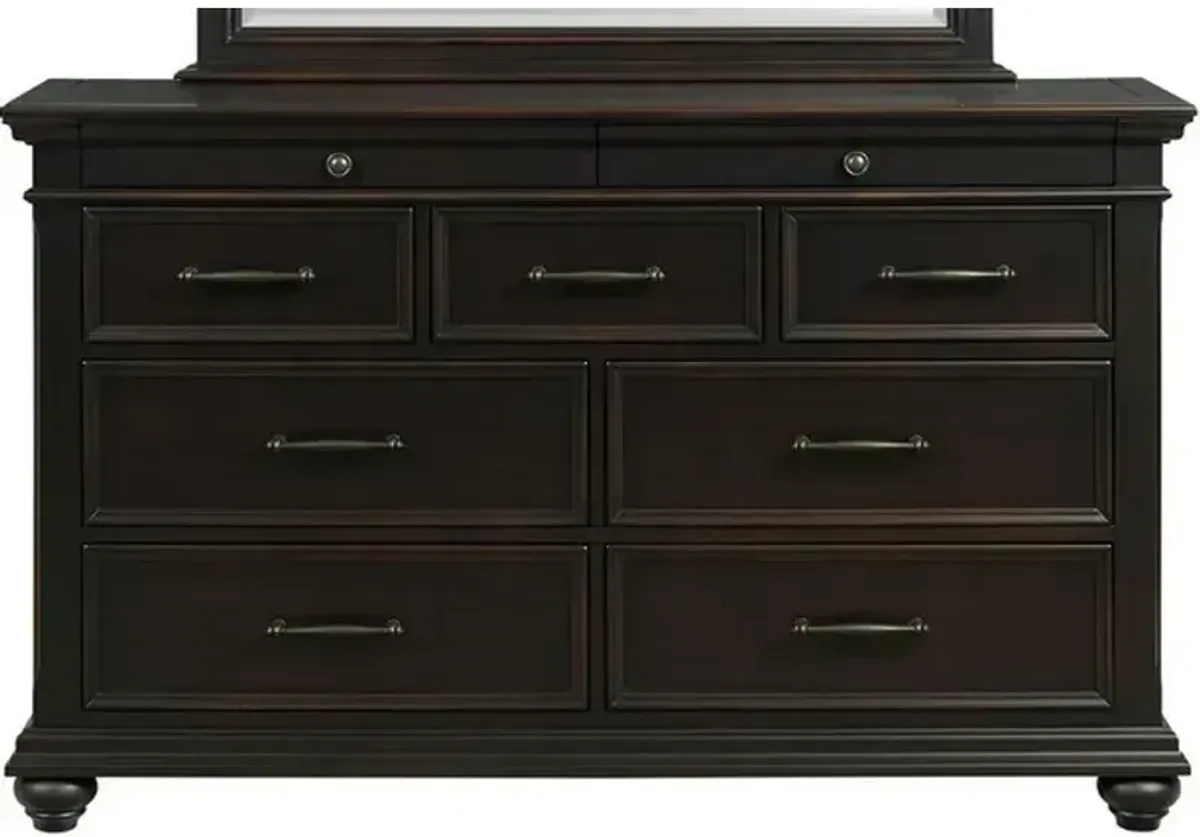 Slater Dresser & Mirror - Black