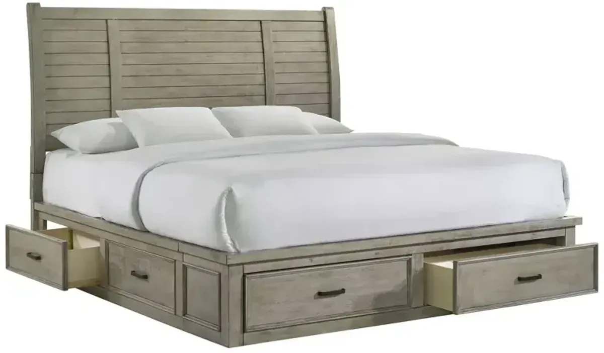 Sullivan King Storage Bed - Drift Grey