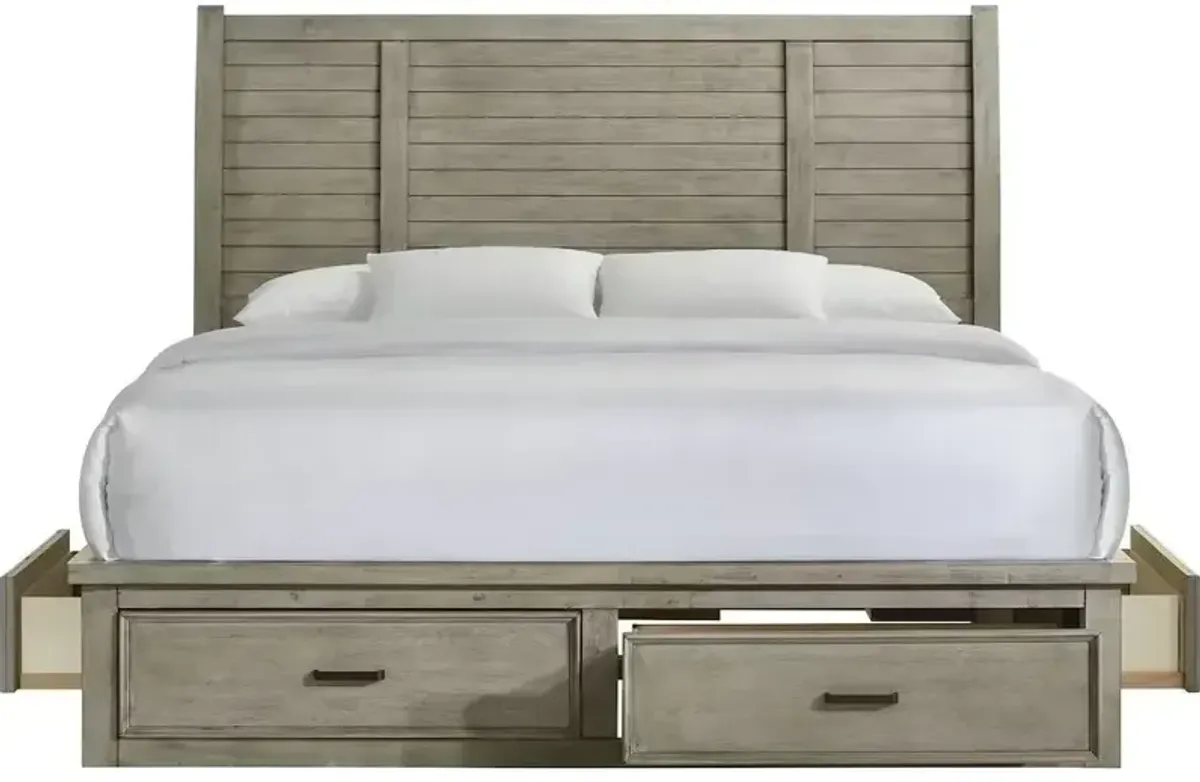 Sullivan King Storage Bed - Drift Grey