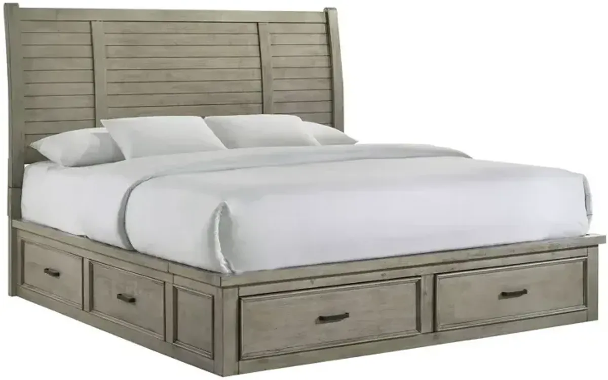 Sullivan King Storage Bed - Drift Grey