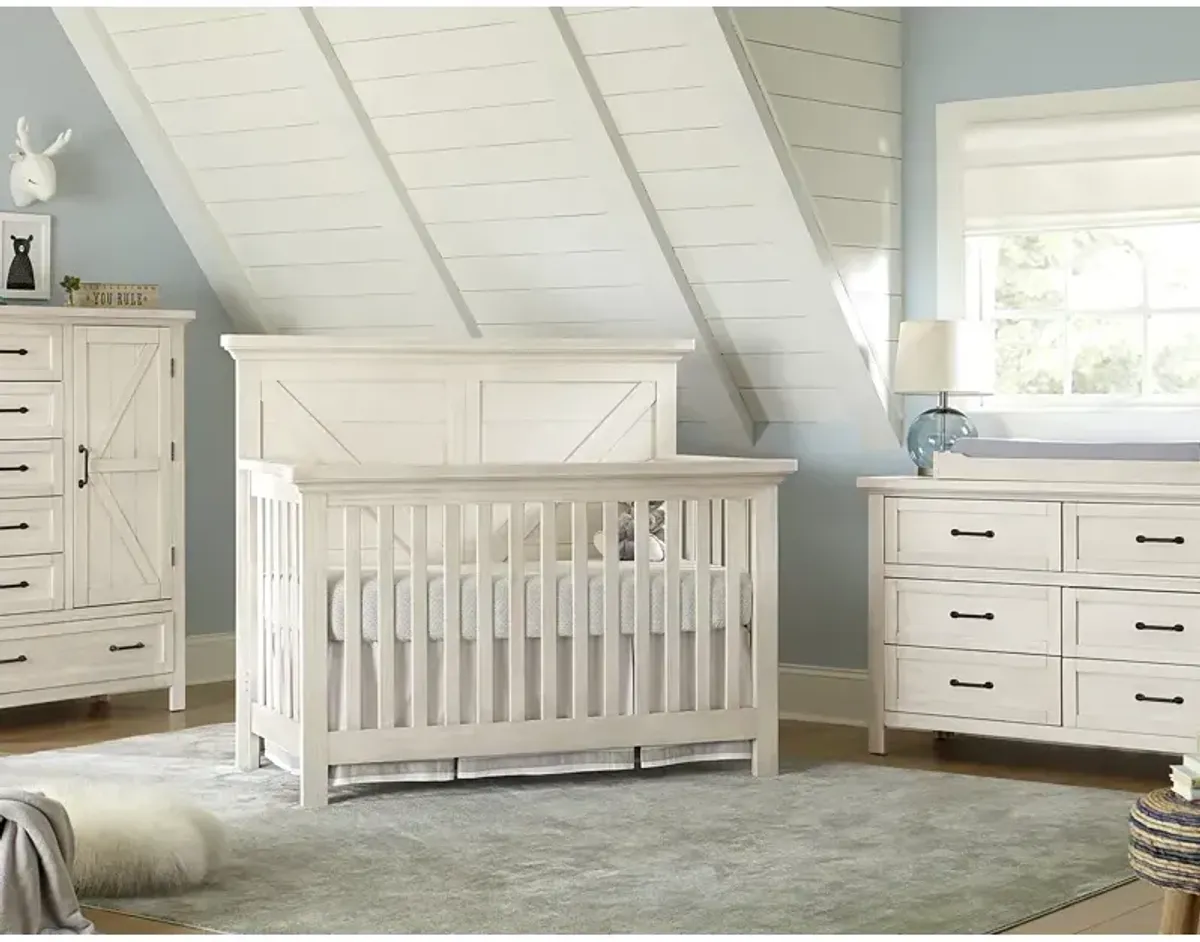 Westfield 4-in-1 Convertible Crib - Brushed White